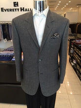 Charcoal Grey Silk Wool and Linen Sport Coat