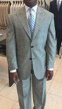 Glen Plaid Peak Lapel Wool Suit