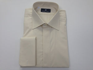 Solid Beige Dress Shirt