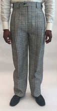 Black and White Plaid Linen Pants