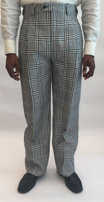 Black and White Linen Pants