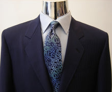 Sapphire Shadow Stripe Mini Herringbone Suit